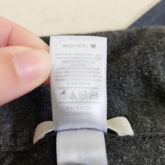 Eberjey Long Sleeve Button Down Sleep Pajama Top Grey Size Large - Picture 4 of 5